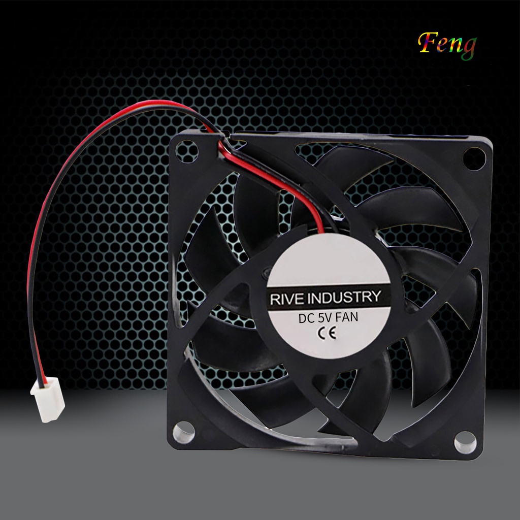 Quạt tản nhiệt DC 5V 12V 24V 7cm DC7015 không ồn tiện dụng cho gia đình