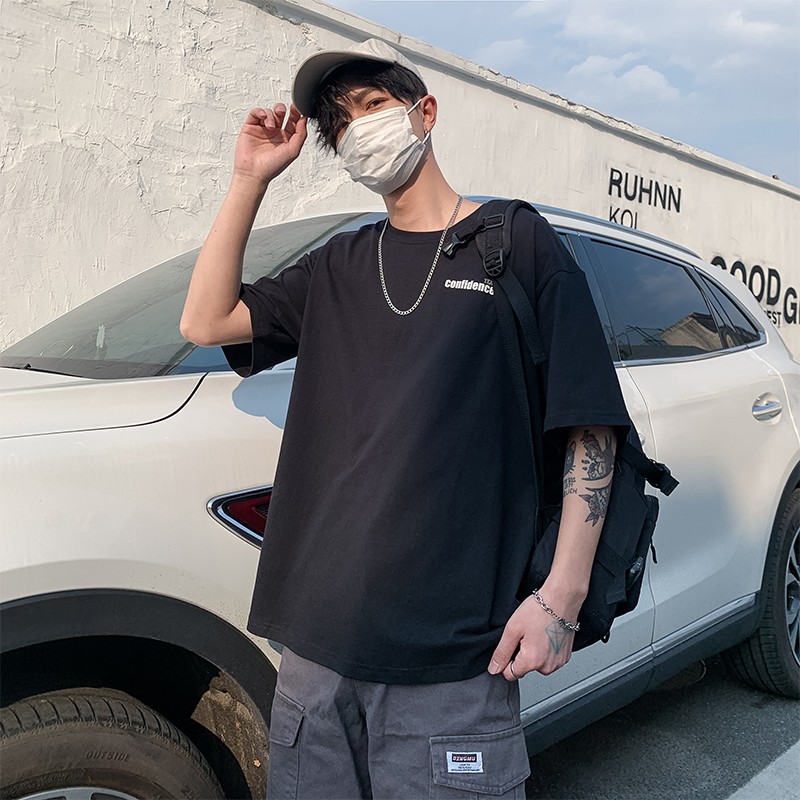 Áo thun nam nữ unisex tay lỡ SEFT-CONFIDENCE tee phông form rộng oversize nhiều màu cotton dáng xuông – SamMy96 Shop