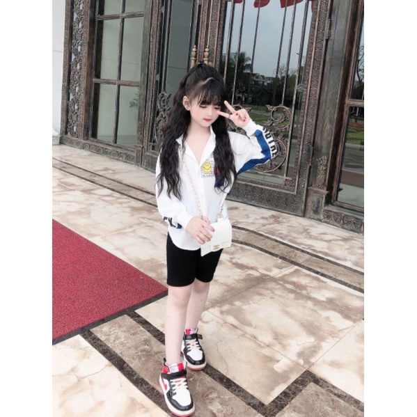 Sét  áo  sơ mi +quần legging