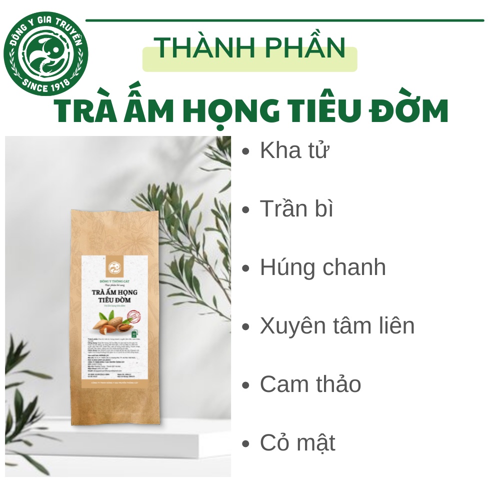 Trà Ấm Họng Tiêu Đờm, giúp ấm họng, tiêu đờm, giảm đau, dát cổ họng, khản tiếng - Thông Cát