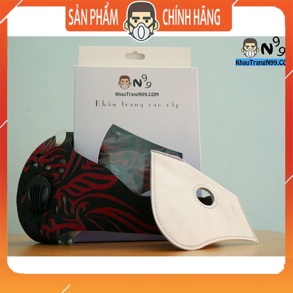 Tấm lọc bụi PM 2.5 2 van thở - Khẩu Trang Đi Phượt Deluxe