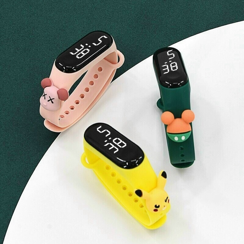 Dây Đeo Đồng Hồ 2022 Bằng Silicon Họa Tiết Hoạt Hình Đáng Yêu Cho Mi Band 7 3 4 5 6 Xiaomi band3 Band45 band6