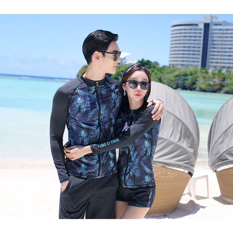 Đồ bơi nam tay dài có dây kéo