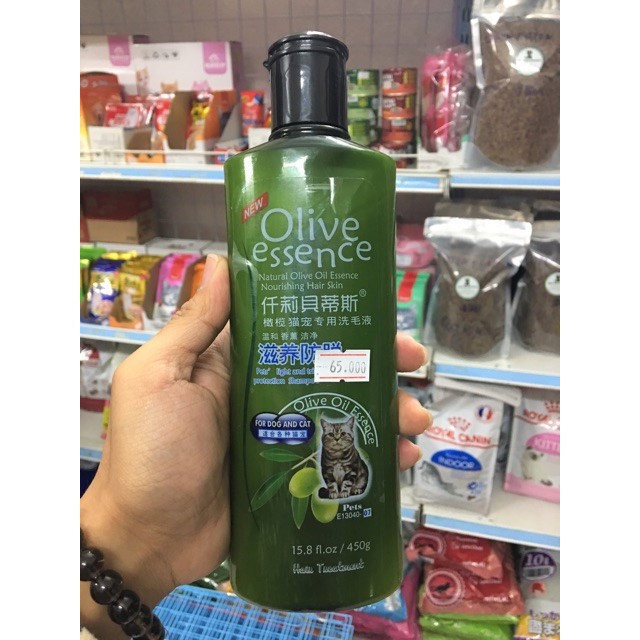 Sữa Tắm Cao Cấp Olive Essence Cho Chó Mèo 450 ml