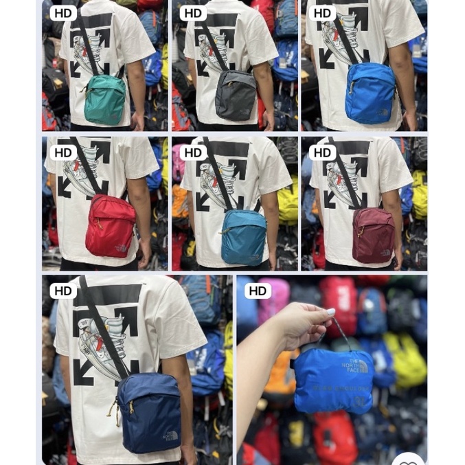 Túi đeo chéo túi đeo vai nam nữ The North Fac.e Glam Shoulder 3L thiết kế siêu nhẹ nhỏ gọn có thể xếp gọn thành túi nhỏ