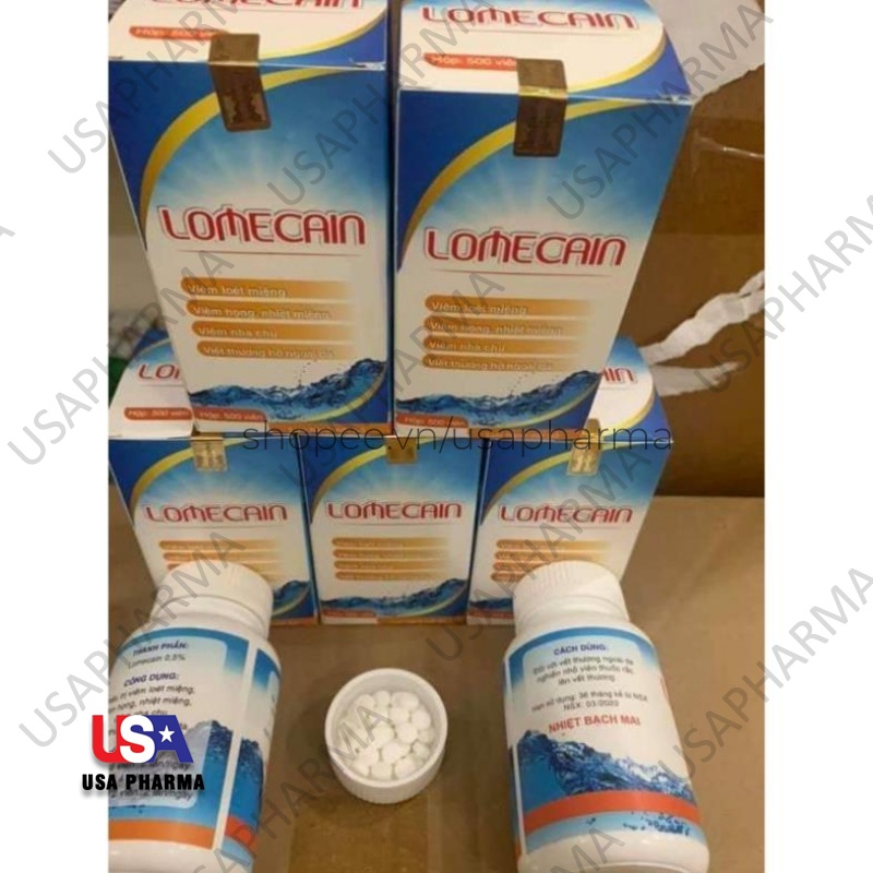 50 Viên Nhiệt Miệng Bạch Mai Lomecain