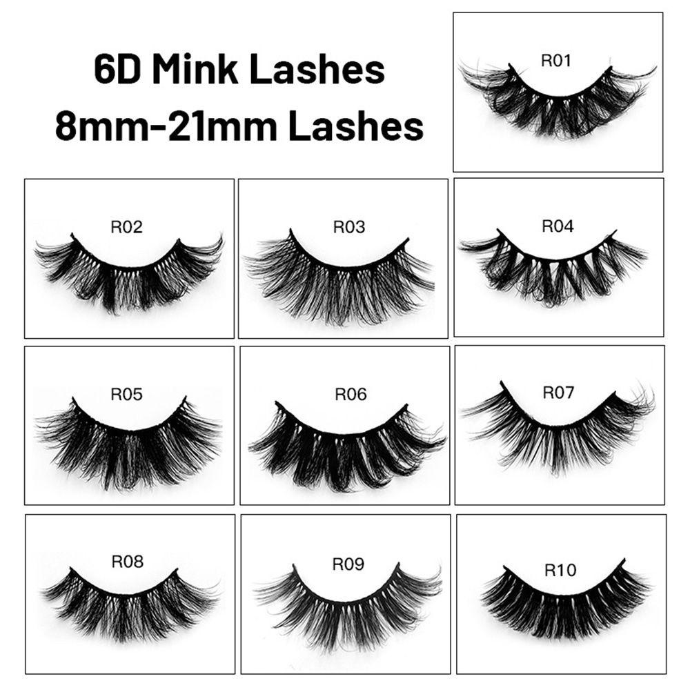 BORAG Set 3 Cặp Lông Mi Giả 3D Dài Tự Nhiên Handmade Dành Cho Nữ
