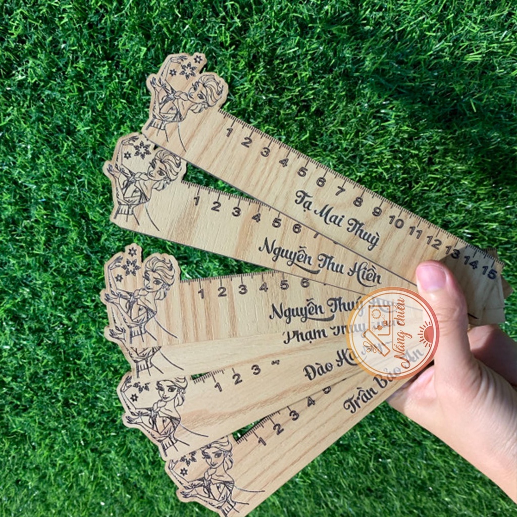 Thước kẻ học sinh,  giáo viên, quà tặng ý nghĩa cho học sinh, cho con đến trường, khắc tên theo yêu cầu