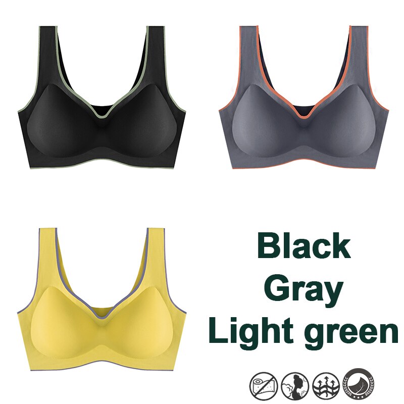 Set 3 Áo Lót FINETOO B124 Làm Từ Latex Không Đường May Có Đệm Ngực Nâng Ngực Hiệu Quả Thời Trang Nữ