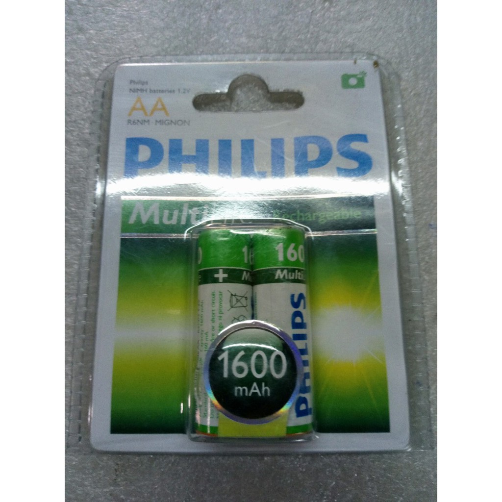 Pin sạc AA R6NM MIGNON Philips Rechargeable R6B2A160/97 1600mAh NiMH - 1.2V