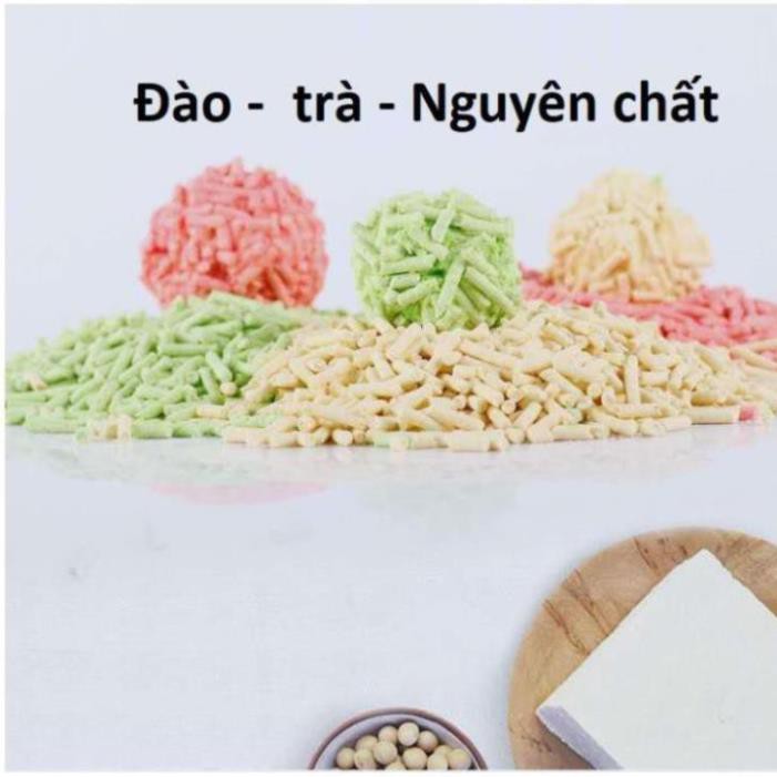 Cát đậu phụ TFOR Tofu Cát vệ sinh cho mèo làm từ bã đậu nành Hữu cơ hòa tan trong bồn cầu và mèo ăn không sao