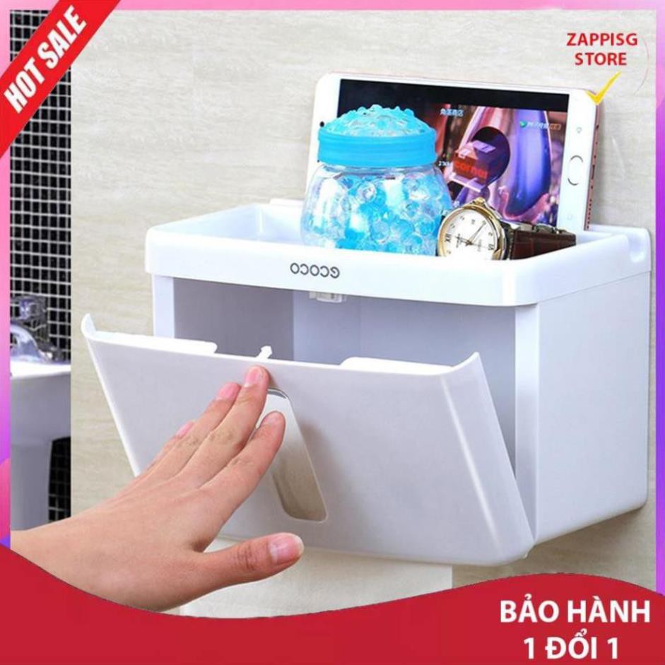 Sale Kệ để giấy nhà vệ sinh,Kệ treo giấy vệ sinh đa năng Ecoco D-08  - Bảo hành 1 đổi 1