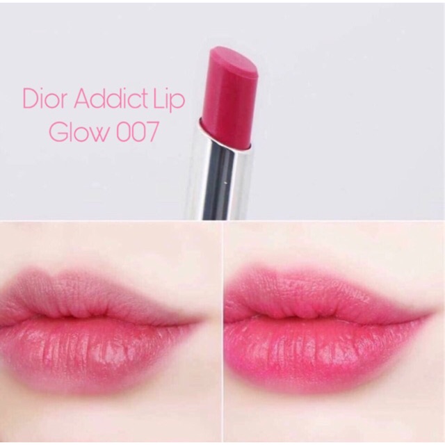 Son Dưỡng Dior Lip Glow 007 Raspberry Màu Hồng Tím