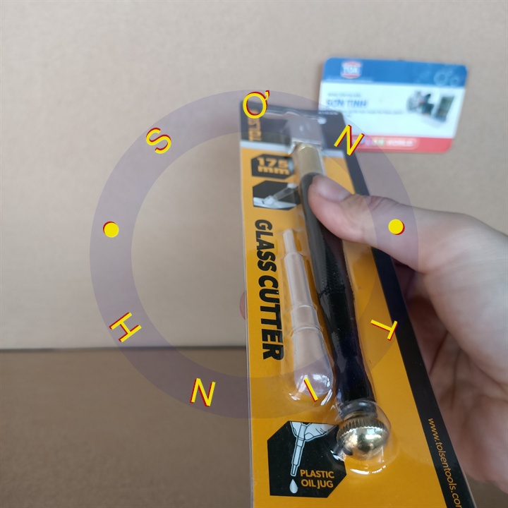 Dao cắt kính công nghiệp tolsen 41029 glass cutter (175mm)