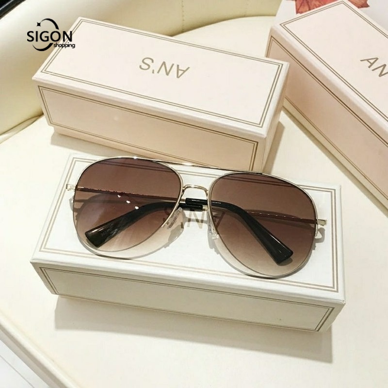 Kính Mát Phi Công Nửa Gọng Chống Tia UV Chống Lóa Phù Hợp Cho Lái Xe Ngoài Trời