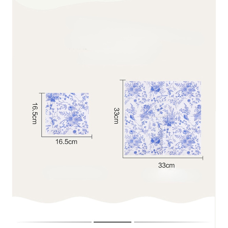 Set 20 Tấm Khăn Giấy 42 Kiểu Màu Sắc Cổ Điển Dùng Để Trang Trí Nhà Hàng / Tiệc Tùng