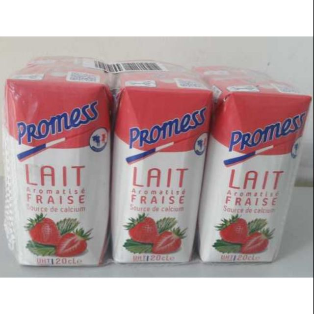 SỮA TƯƠI PROMESS DÂU THÙNG 24 HỘP 200ML date mới nhất