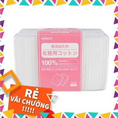 Bông tẩy trang 1000 miếng Miniso mỏng bông đắp toner hiệu quả NPP TIDO88