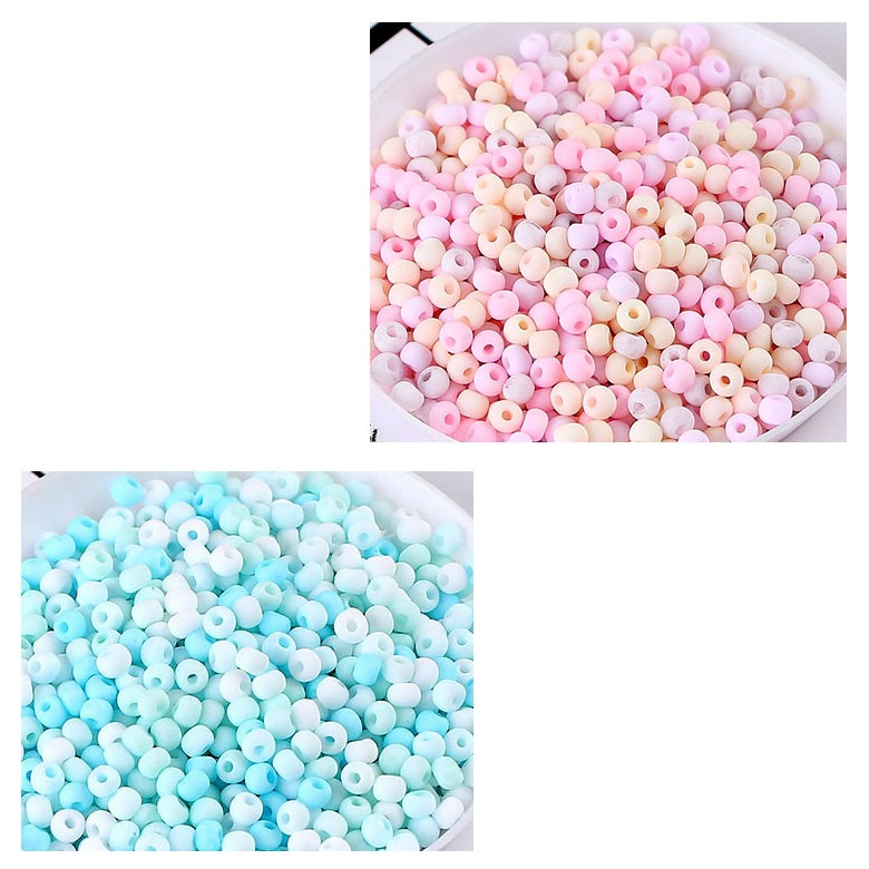 Hạt Cườm Màu Nhạt Pastel Kích Thước 3mm Dùng Làm Trang Sức Handmade DIY | BigBuy360 - bigbuy360.vn