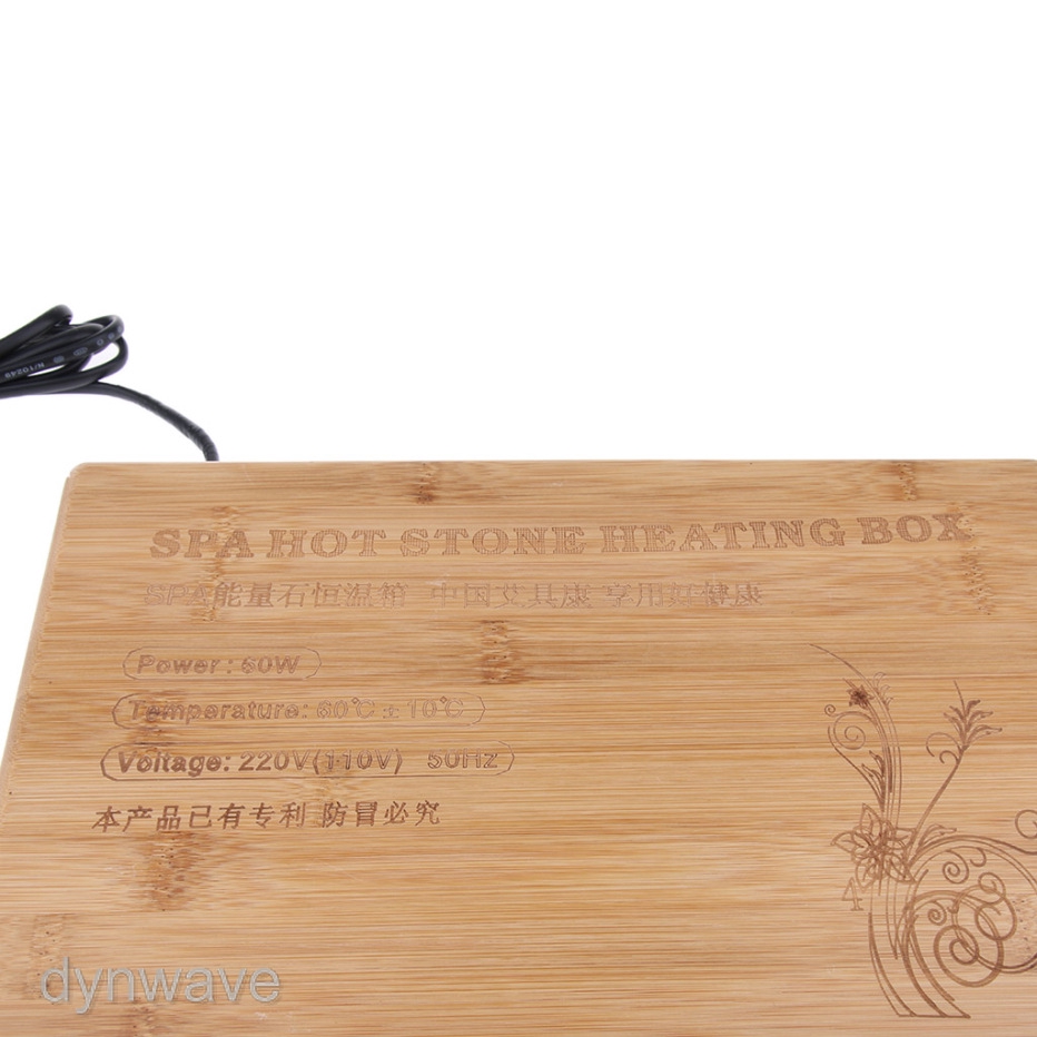 Hộp hâm nóng đá mát xa có phích cắm tiện dụng và bền