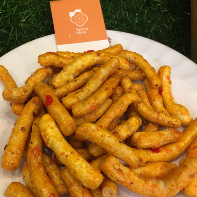 Snack bánh cọng mắm tỏi ớt, Đặc Sản Ngon Lạ Đà Lạt