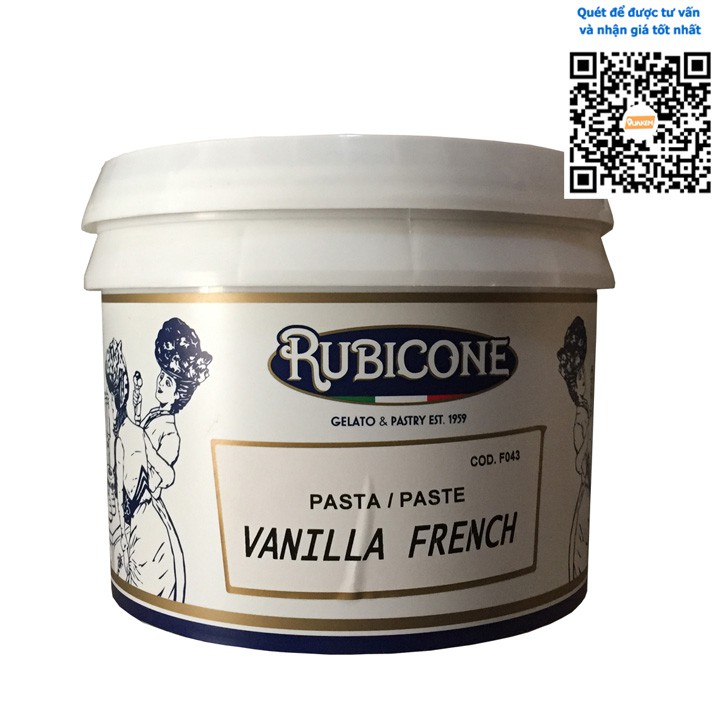 Rubicone Vanilla French - Nguyên liệu pha chế, làm kem, bánh ngọt hương vị Vanilla Ý - Vua Kem