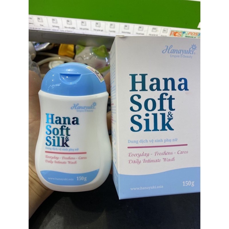 dung dịch vệ sinh phụ nữ hana shoft silk