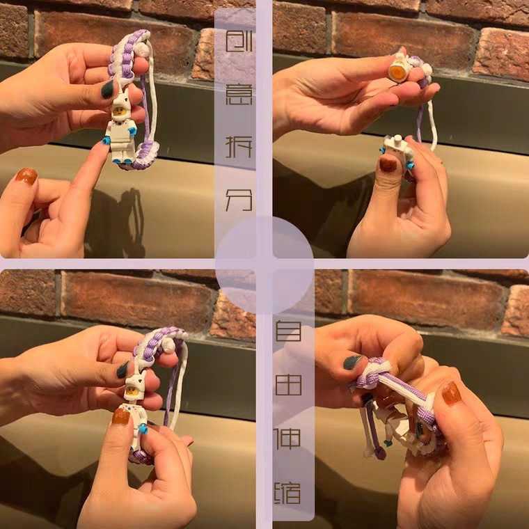 [Giao Hàng Miễn Phí] Vòng Tay Bện Dây Họa Tiết Hoạt Hình Dễ Thương Cho Cặp Đôi 2224