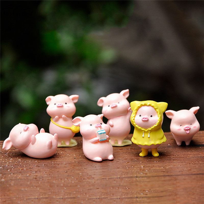 HW Mô Hình Heo Mini Xinh Xắn Dùng Để Trang Trí