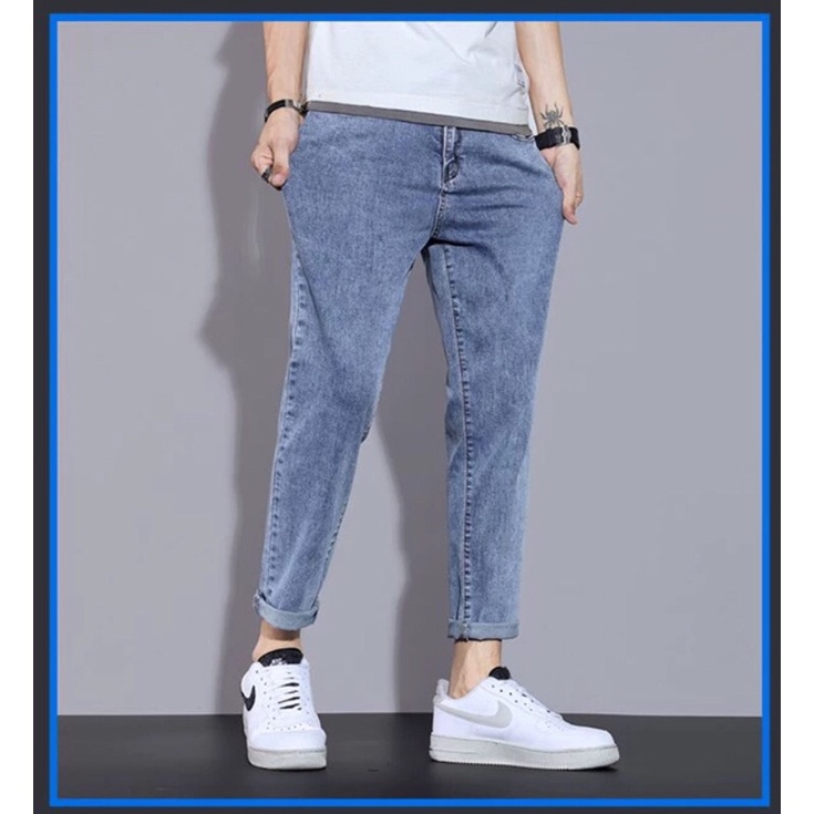 Quần vải bò jean baggy nam nữ Unisex hàng Quảng Châu phong cách Hàn Quốc sành điệu style năm 2021 | WebRaoVat - webraovat.net.vn