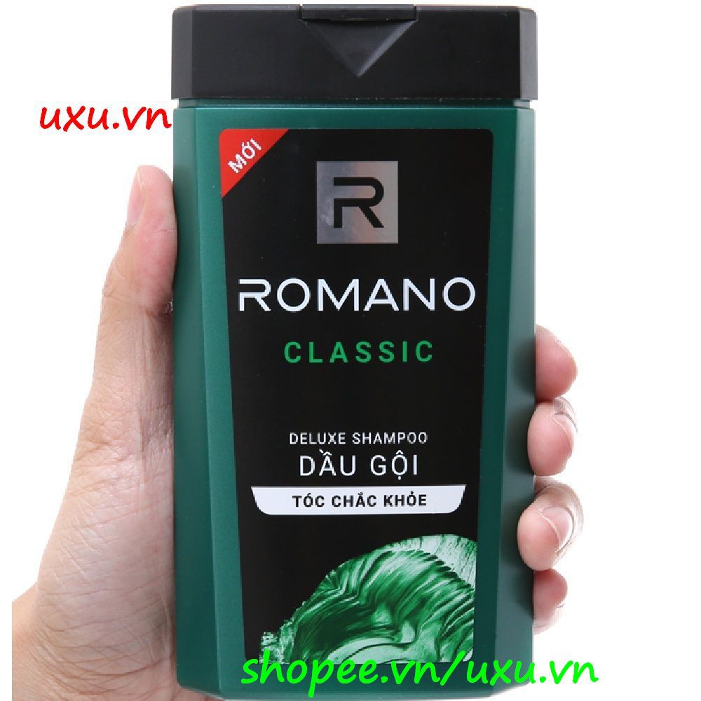 Dầu Gội Đầu 180G Romano Classic Cho Tóc Chắc Khỏe Thơm Hương Nước Hoa, Với uxu.vn Tất Cả Là Chính Hãng.