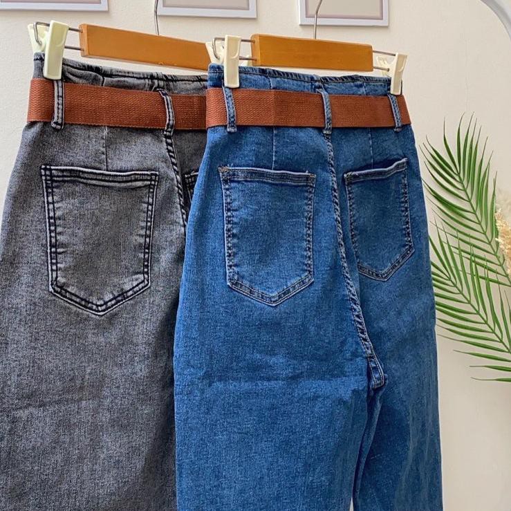 Set Quần Jeans + Thắt Lưng Thời Trang Cho Nữ