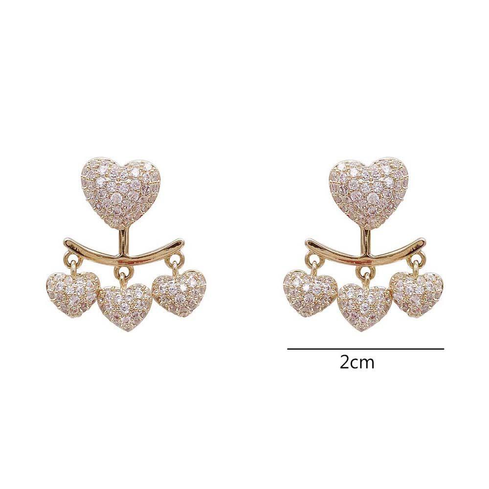 Bernardo Bông Tai Hình Trái Tim Thời Trang Dành Cho Nữ|Khuyên Tai Nữ Hình Giọt Nước Thời Trang