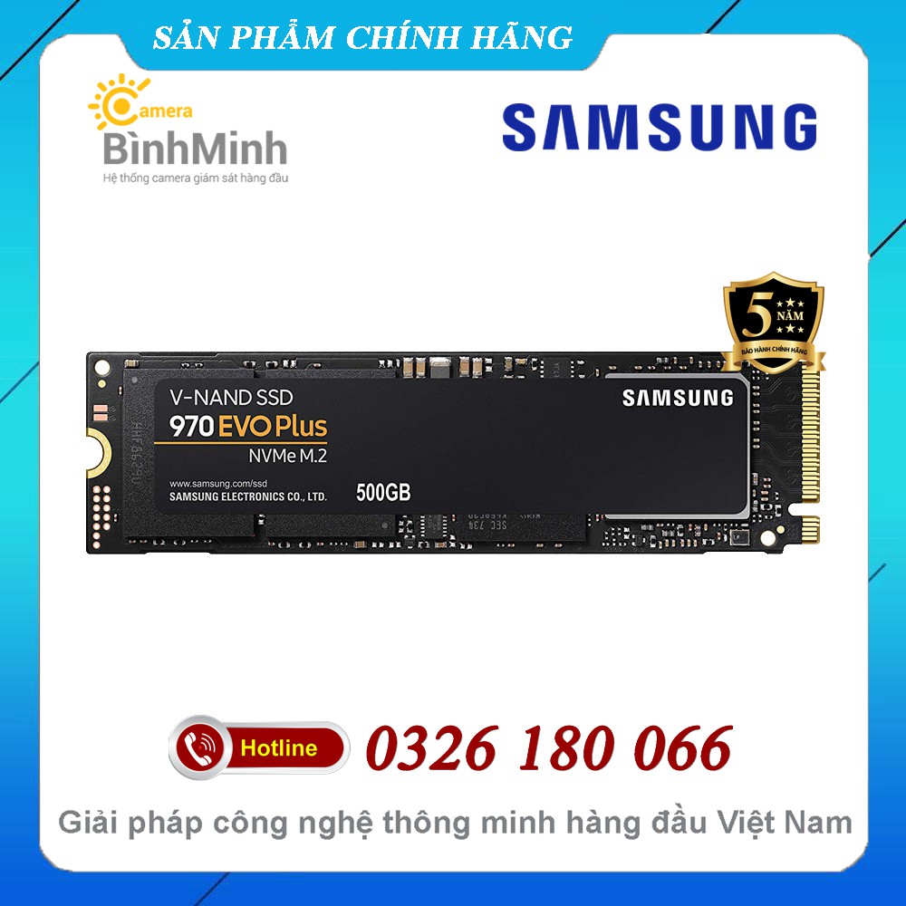 Ổ Cứng SSD 250GB 500GB Samsung 970 Evo Plus NVMe M2 PCIe V-NAND Gen3 x4 2280