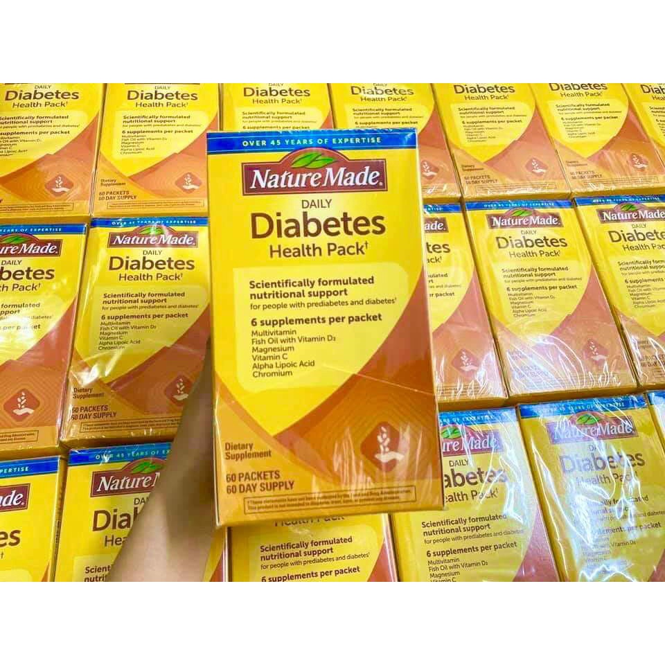 Vitamin tổng hợp date 2024 dành cho người tiểu đường Nature Made Daily Diabetes Health - EDS Hàng Mỹ