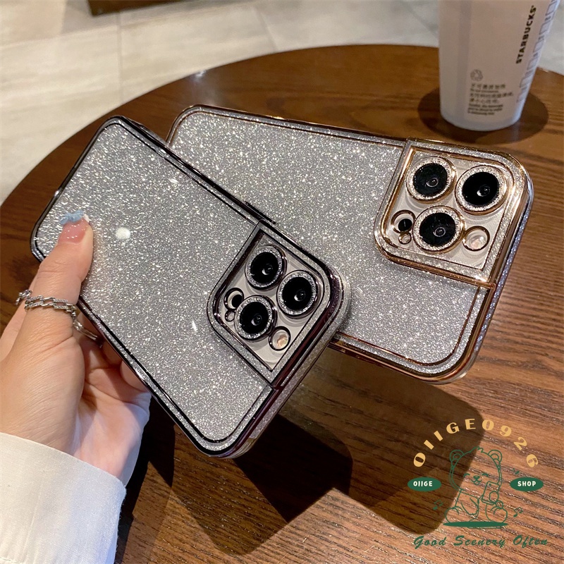 Ốp Điện Thoại TPU Mạ Điện Lấp Lánh Cho Iphone 13 12 11 Pro Max Xs Max Xr 8 7Plus