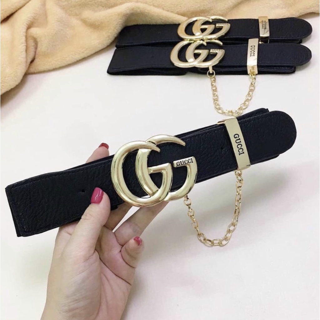 đai váy, thắt lưng nịt đầm mặt gg trơn
