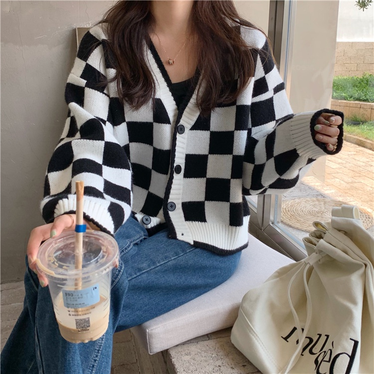 💥Áo Khoác Len💥 Cardigan Cổ Chữ V Dáng Rộng Thời Trang Cho Nữ OOP117