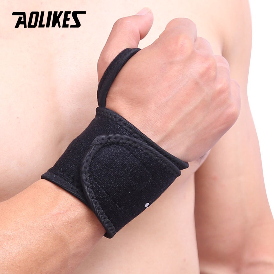 Aolikes 1 Cặp Đai Quấn Bảo Vệ Cổ Tay Chống Lạnh Chuyên Nghiệp Sự Bảo Vệ