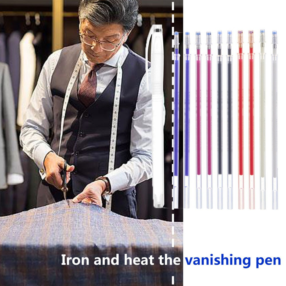 Bộ bút marker đánh dấu vẽ vải may mặc tự làm nhiều màu phai đi khi gặp nhiệt độ cao