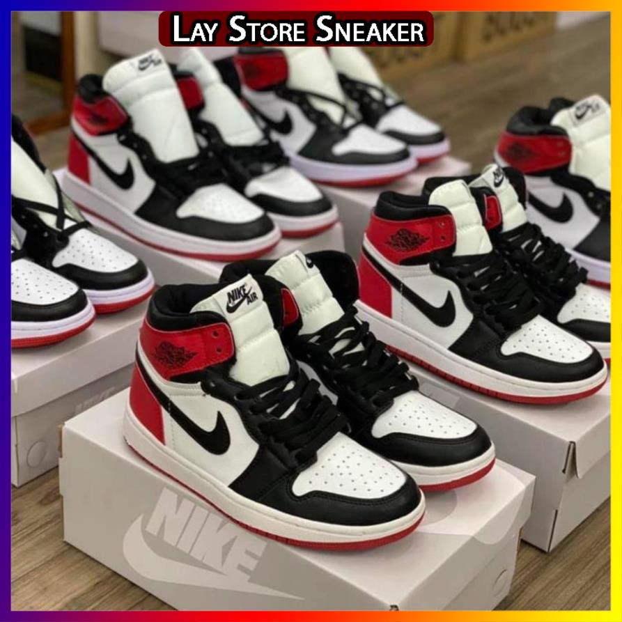 Giày thể thao Jordan cao đen trắng, Giày air Jodan 1 high panda cao nam nữ dễ phối đồ cực hot Full Box Bill -LAYST