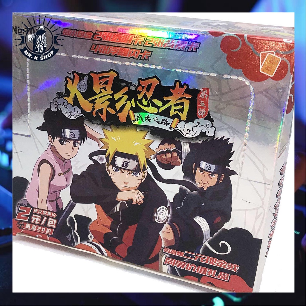 Thẻ Sưu Tập Hình Nhân Vật Naruto Độc Đáo Dành Cho Bé
