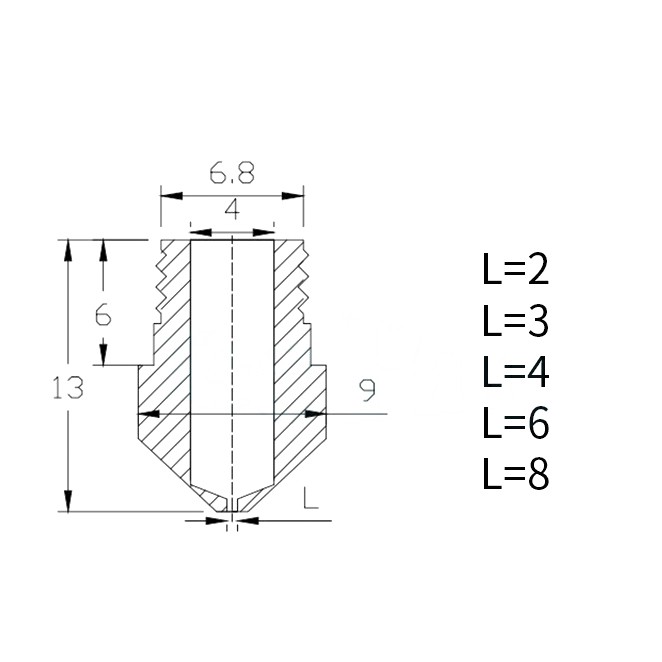 Đầu phun MK10 1.75mm