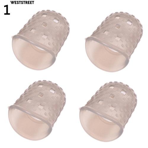 Set 4 đầu bọc bảo vệ đầu ngón tay bằng silicon khi chơi đàn guitar