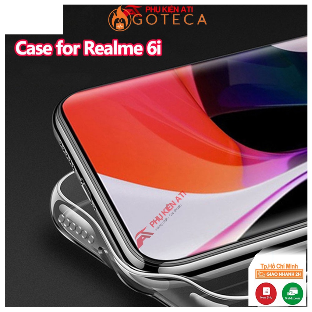 Ốp lưng Realme 6/ 6i- Dẻo trong suốt- Loại dày lâu ố vàng