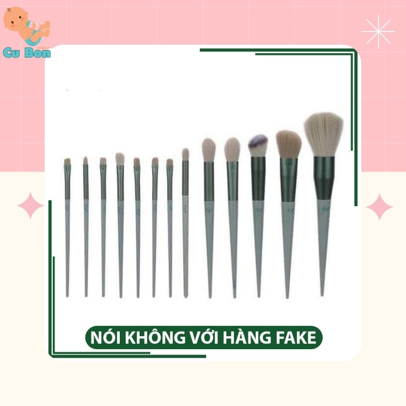 Bộ cọ trang điểm make up cá nhân chuyên nghiệp mini cho cô dâu FIX 13 Cây dùng cho mọi góc cạnh khuôn mặt đẹp tự nhiên