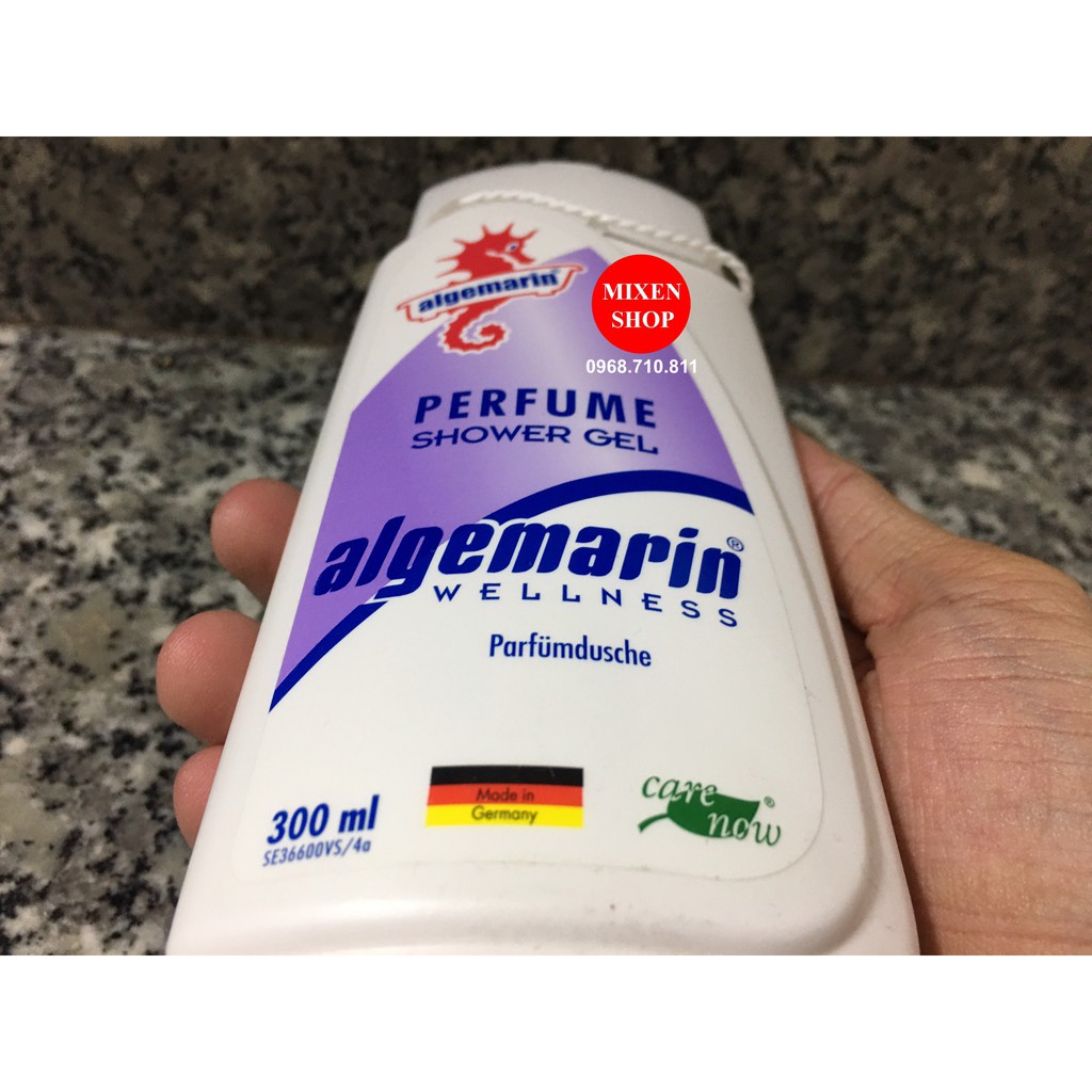 Sữa tắm cá ngựa Algemarin Perfume Gel chai vuông 300ml