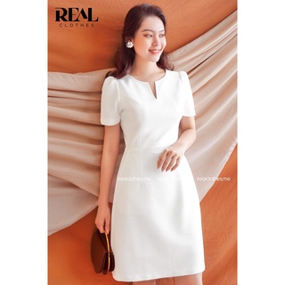 Đầm real clothes hana trắng new tag - size s