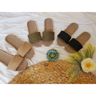 Dép cói quai ngang trơn bảng to(Nữ)