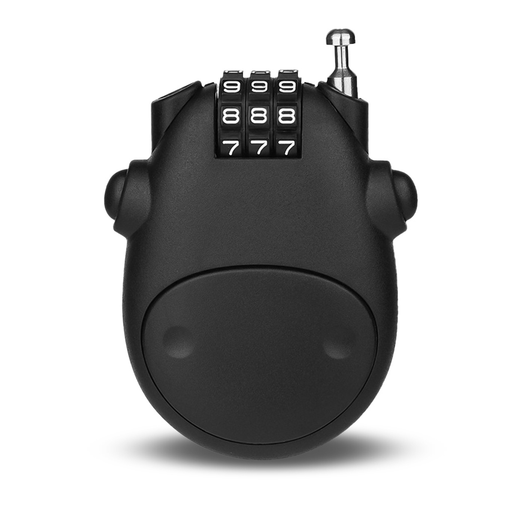 Helmet Coded Lock Telescopic Steel Cable Motorbike Combination Padlock Anti-theft Password Wheel Locking Tool